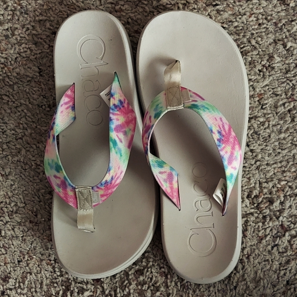 Brand New Chaco Tie-Dye Flip Flops